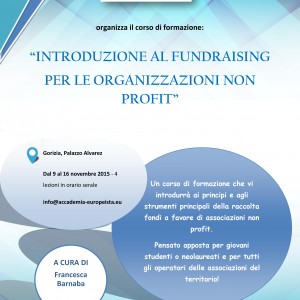 Volantino Corso Fundraising